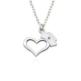 Healing Elegance: Nurse Cap and Syringe Pendant for Doctor Nurse