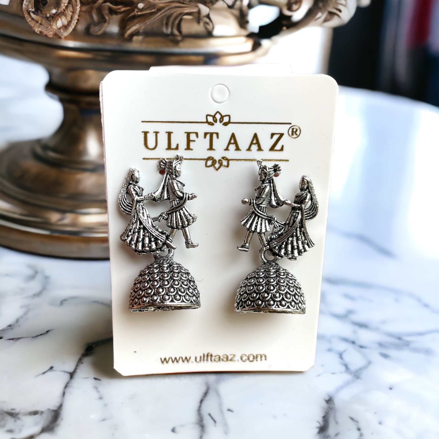 Dulha-Dulhan Earrings with Jhumka Dangles