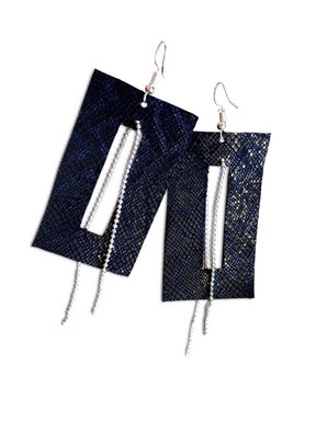 Handcrafted Premium Set of 6 Pairs Pure Leather Earrings by Ulftaaz